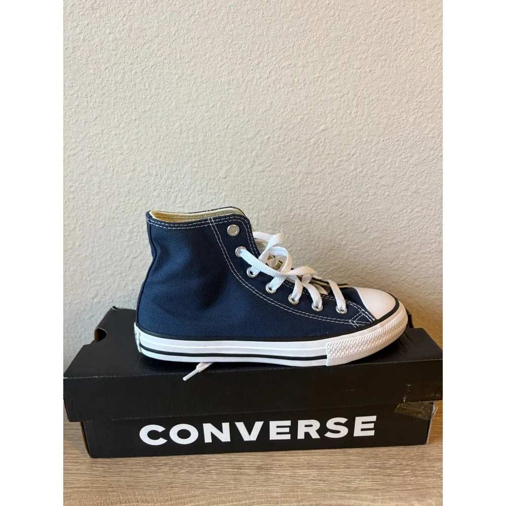 Converse Chuck Taylor All Star Hi 3J233 Sneaker Kids 2 Navy Canvas‎ Casual Shoes